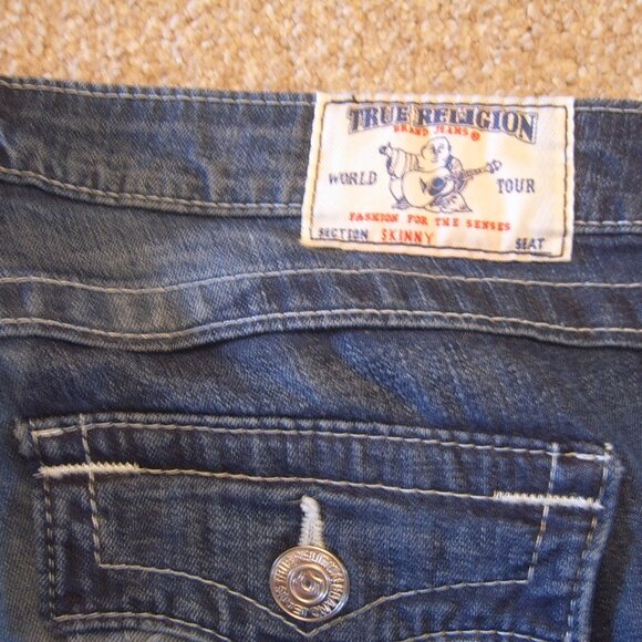 Like New Excellent Condition True Religion Women Jeans sz 26 Made in Mexico - Picture 3 of 5